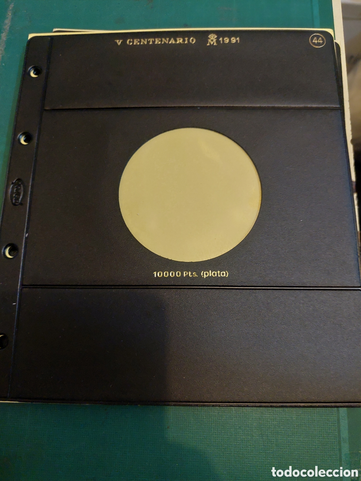 Material numism&aacute;tico: Pardo HOJA 44 v centenario 1991 1000 pts