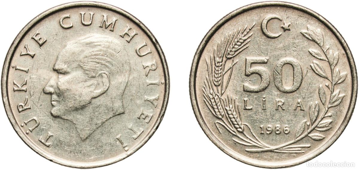 Material numism&aacute;tico: Turkey Republic 1986 50 Lira Nickel brass (75% Copper, 16% Nickel, 8% Zinc, 1% Manganese) (80588000
