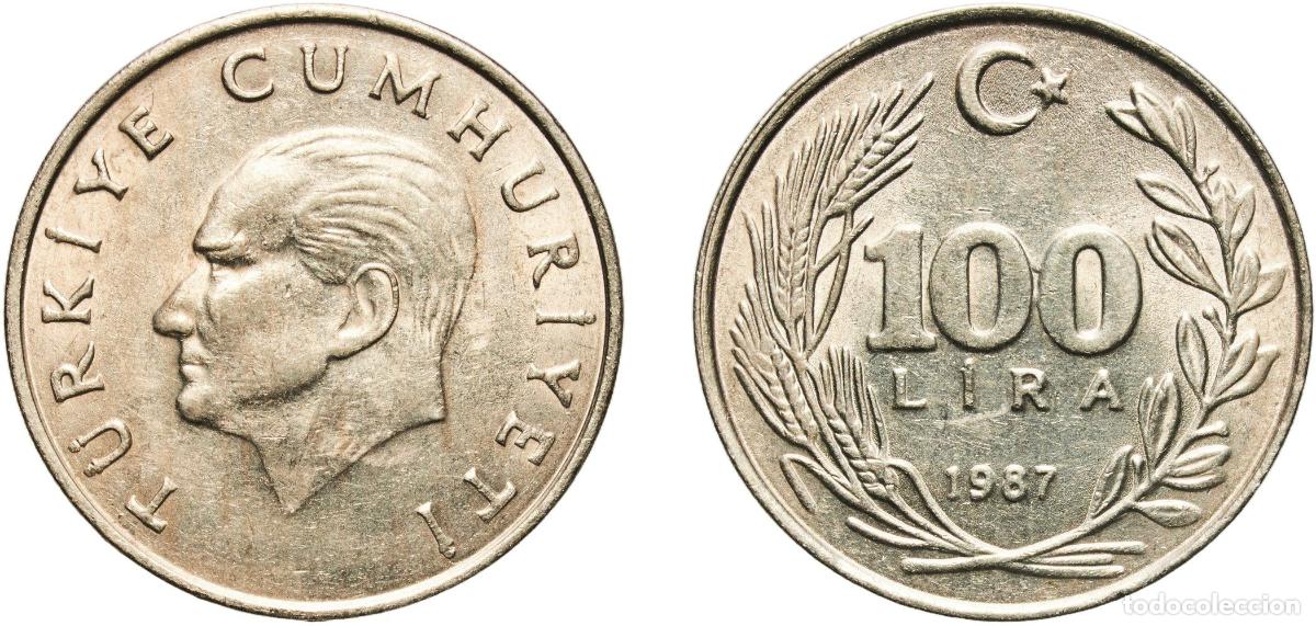 Material numism&aacute;tico: Turkey Republic 1987 100 Lira Nickel brass (75% Copper, 16% Nickel, 8% Zinc, 1% Manganese) (9140000