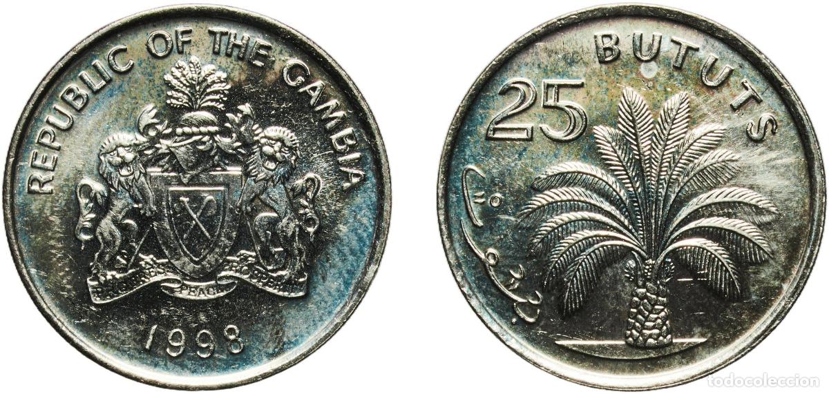 Material numism&aacute;tico: The Gambia Republic 1998 1 Dalasi Copper-nickel Royal Mint 4.79g UNC KM 59 Sch&ouml;n 68