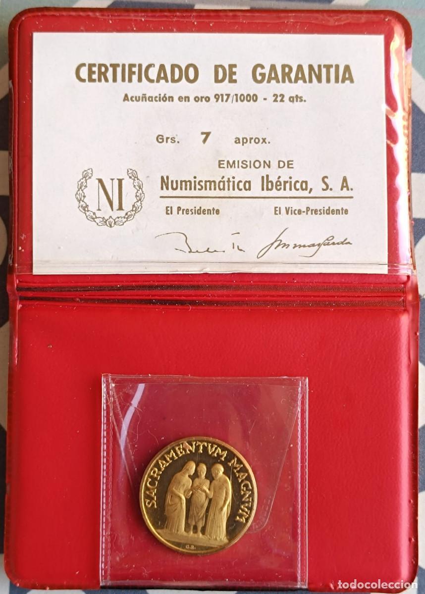 Material numism&aacute;tico: Moneda en oro 917/1000 (22 quilates), 7 gramos aprox