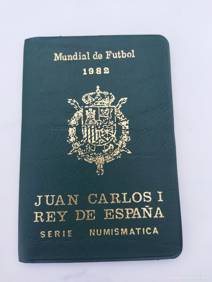 Material numism&aacute;tico: cartera con las 6 monedas del mundial de futbol 1982 serie numismatica sin usar