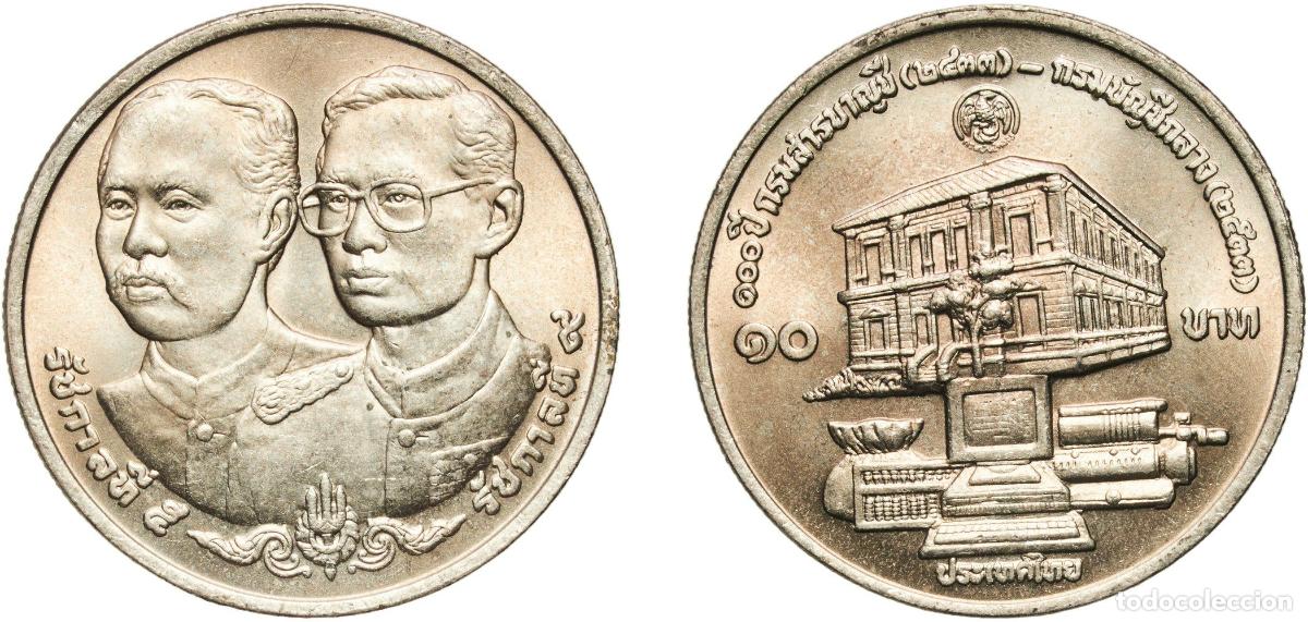 Material numism&aacute;tico: Thailand Kingdom 2533 (1990) 10 Baht - Rama IX (Office of the Comptroller General) Copper-nickel (3