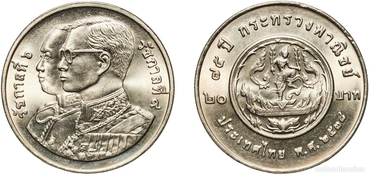 Material numism&aacute;tico: Thailand Kingdom 2538 (1995) 20 Baht - Rama IX (Ministry of Commerce) Copper-nickel (1200011) 15.12