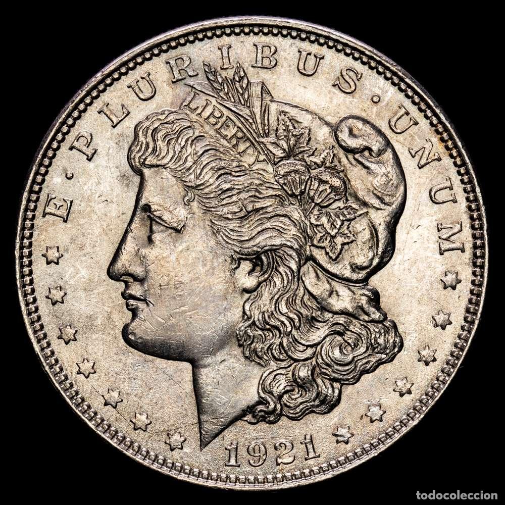 Material numism&aacute;tico: Estados Unidos. 1921. Filadelfia. 1 d&oacute;lar. (KM.110). AG. 26,72g. UNC-.