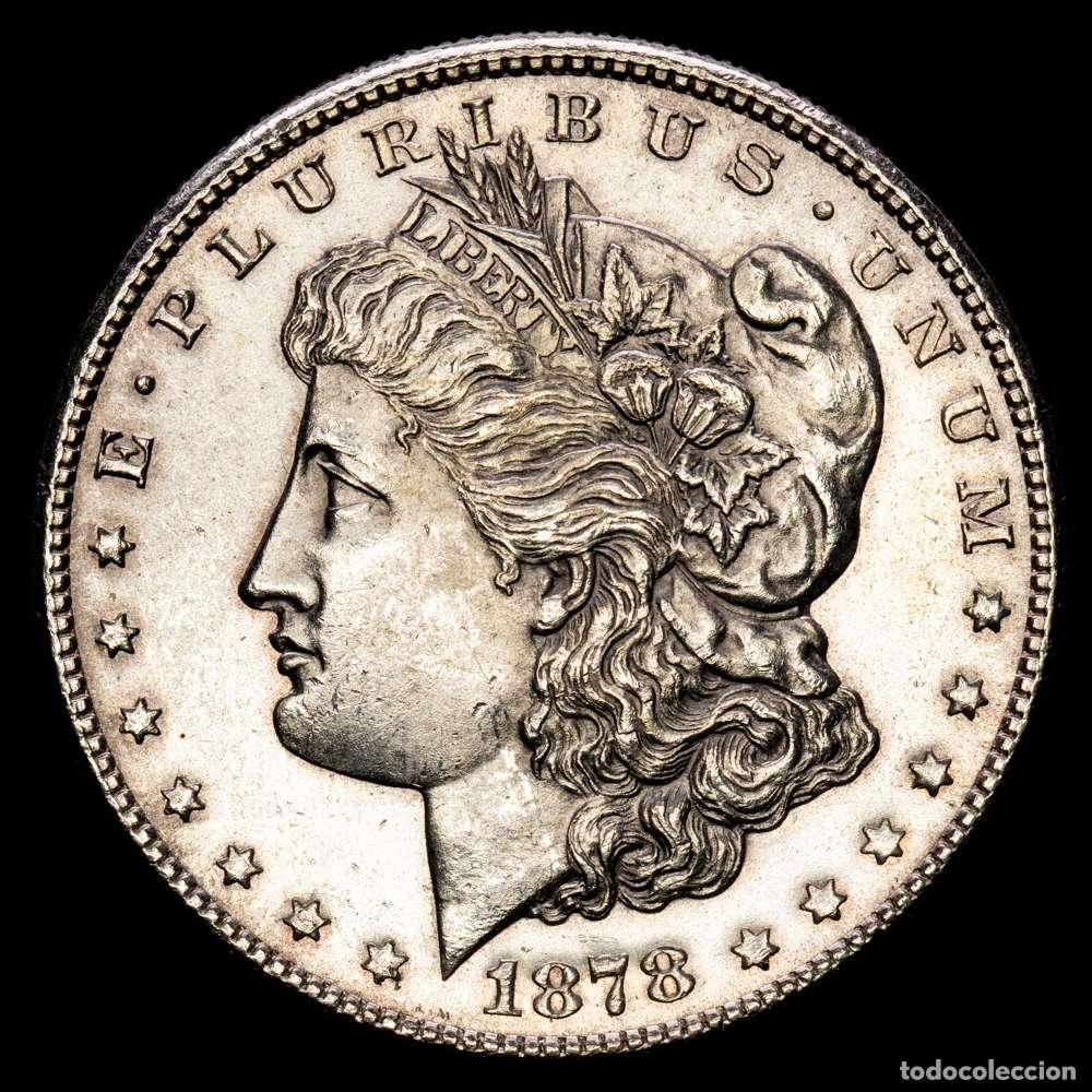 Material numism&aacute;tico: Estados Unidos. 1878. S (San Francisco). 1 d&oacute;lar. (KM. 110). AG. 26,74 g. UNC.