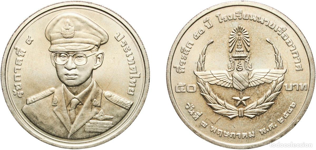 Material numism&aacute;tico: Thailand Kingdom 2546 (2003) 50 Baht - Rama IX (Air Force Academy) Copper-nickel (250000) 20.78g UN