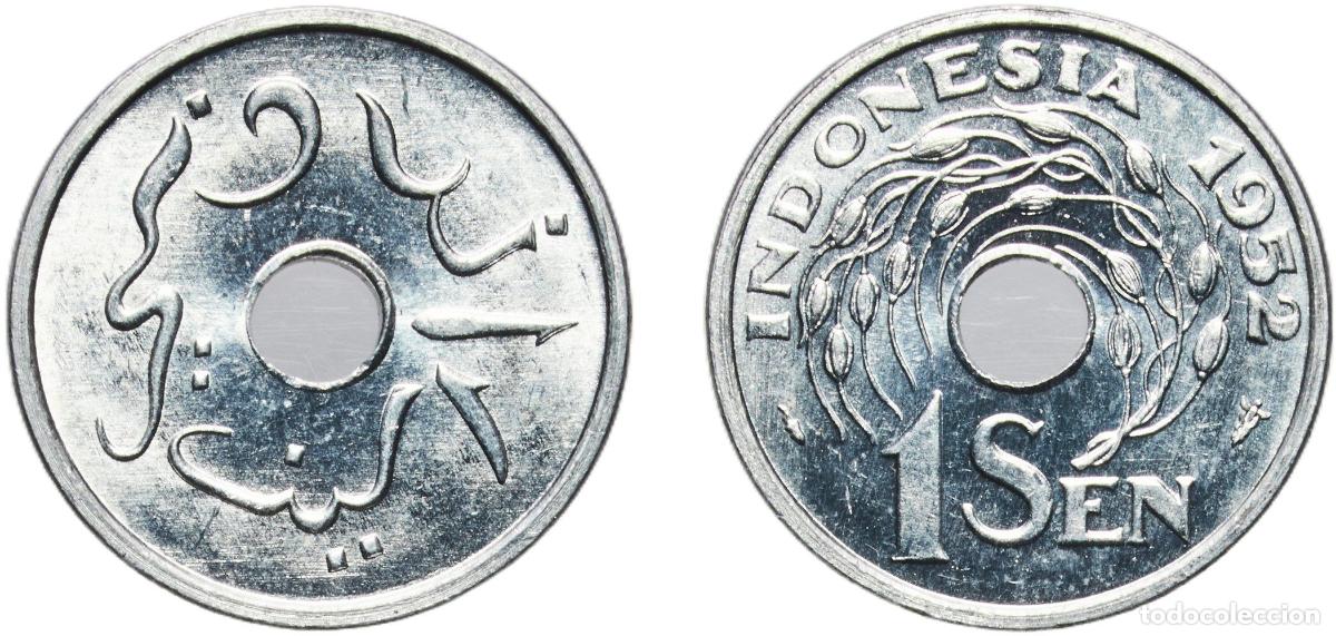 Material numism&aacute;tico: Indonesia Republic 1952 1 Sen Aluminium Utrecht Mint (100000) 0.76g UNC KM 7 Sch&ouml;n 1