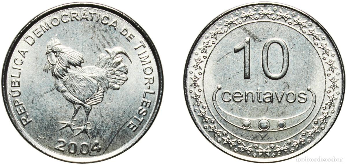 Material numism&aacute;tico: Timor-Leste Republic 2004 10 Centavos Nickel clad steel Lisbon Mint (2500000) 5.15g UNC KM 3