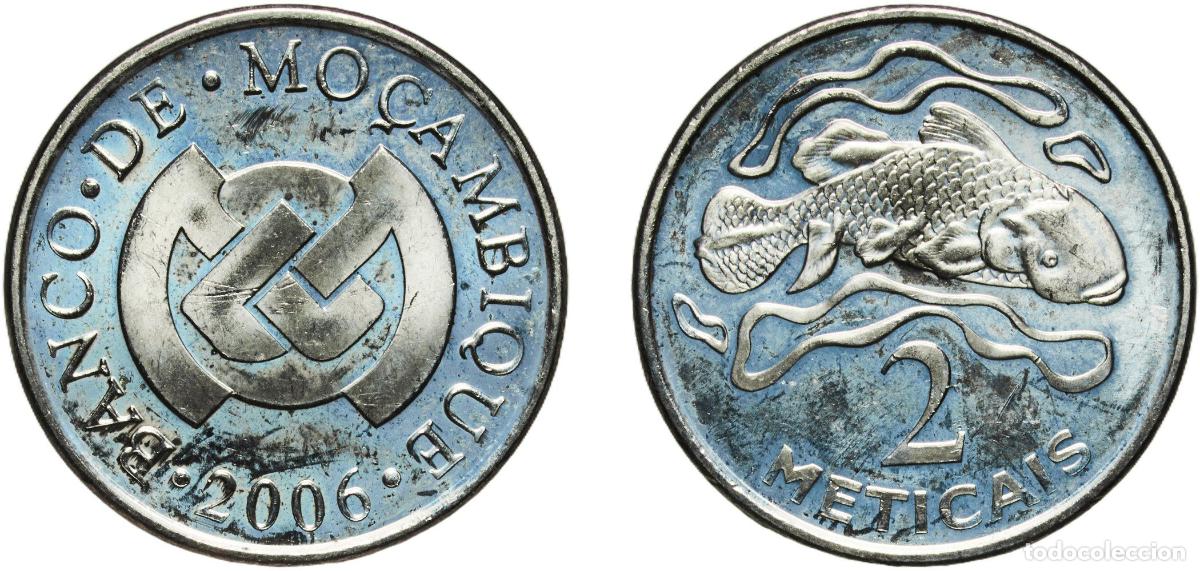 Material numism&aacute;tico: Mozambique Republic 2006 2 Meticais Nickel plated steel 6.07g UNC KM 138 Sch&ouml;n 84