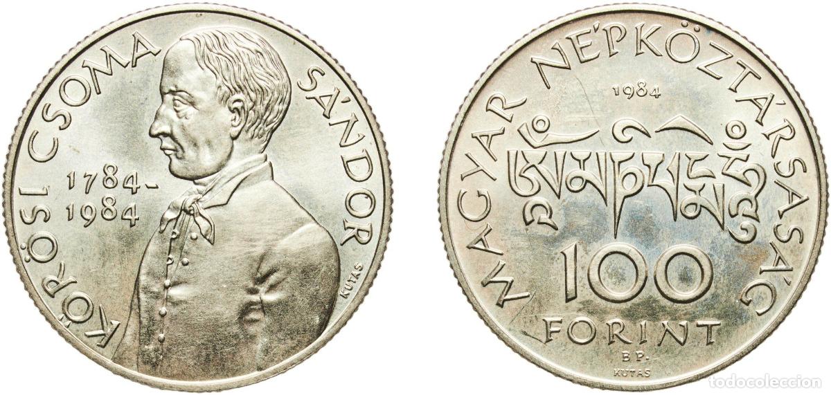 Material numism&aacute;tico: Hungary People's Republic 1984 BP. 100 Forint (S&aacute;ndor Kőr&ouml;si Csoma) Nickel brass Hungarian mint (20