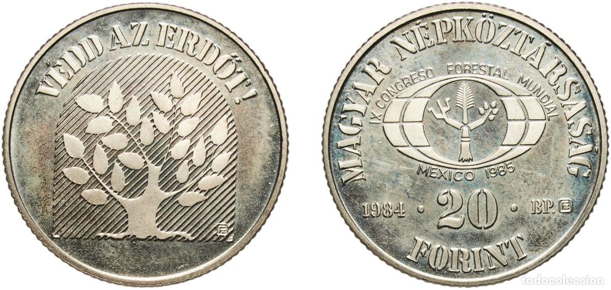 Material numism&aacute;tico: Hungary People's Republic 1984 BP. 20 Forint (Forestry for Development) Copper-nickel Hungarian min