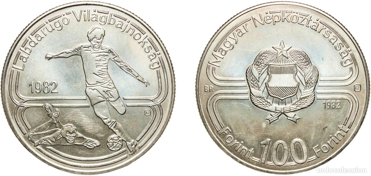 Material numism&aacute;tico: Hungary People's Republic 1982 BP. 100 Forint (World Football Championship) Copper-nickel Hungarian
