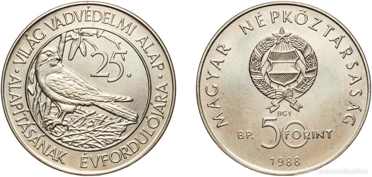 Material numism&aacute;tico: Hungary People's Republic 1988 BP. 50 Forint (World Wildlife Foundation) Copper-nickel Hungarian mi