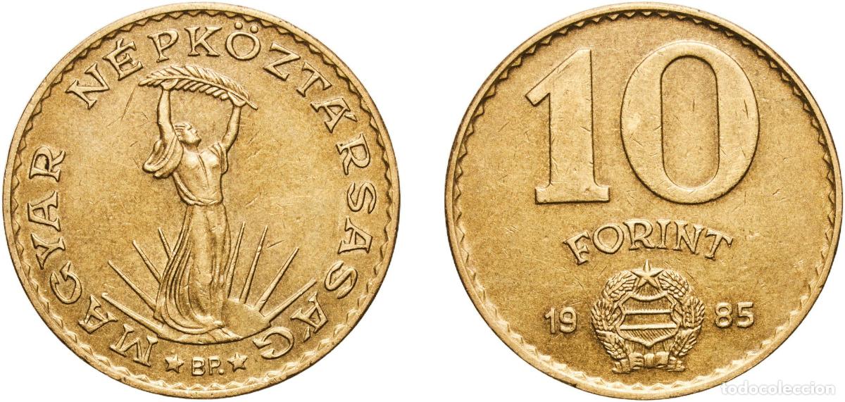 Material numism&aacute;tico: Hungary People's Republic 1985 BP. 10 Forint Aluminium bronze Hungarian mint (27648000) 6.07g AU K