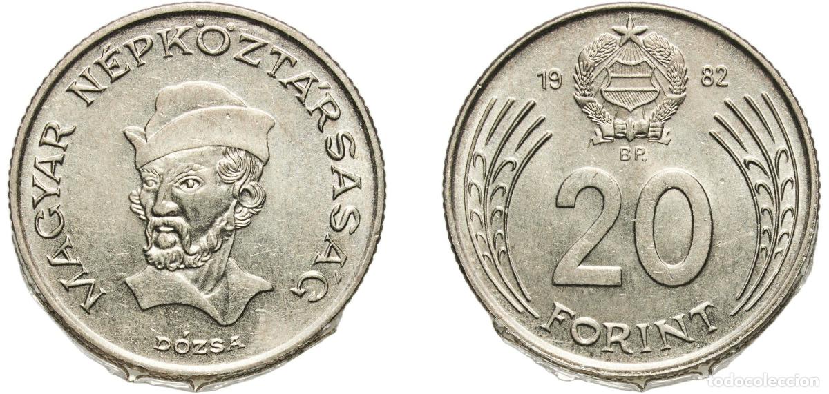 Material numism&aacute;tico: Hungary People's Republic 1982 BP. 20 Forint Copper-nickel Hungarian mint (13404000) 7.06g UNC KM