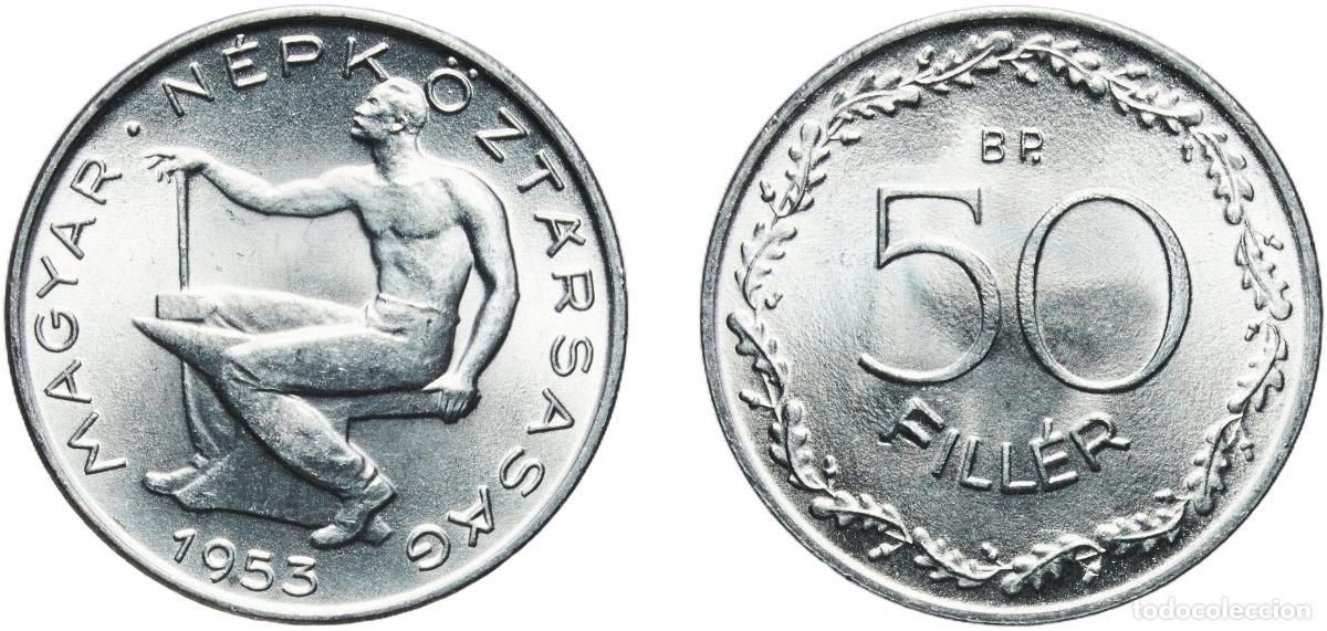 Material numism&aacute;tico: Hungary People's Republic 1953 BP. 50 Fill&eacute;r Aluminium Hungarian mint (10017000) 1.39g UNC KM 551