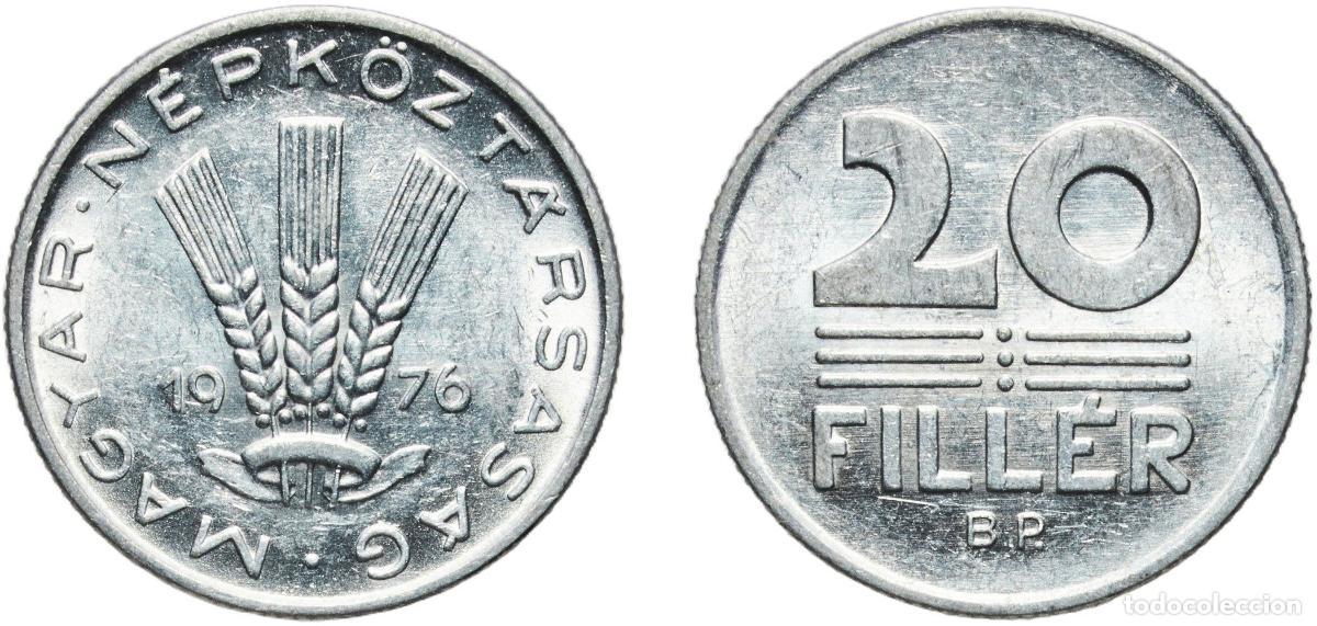 Material numism&aacute;tico: Hungary People's Republic 1976 BP. 20 Fill&eacute;r Aluminium (Aluminium 97%, Magnesium 3%) Hungarian mint
