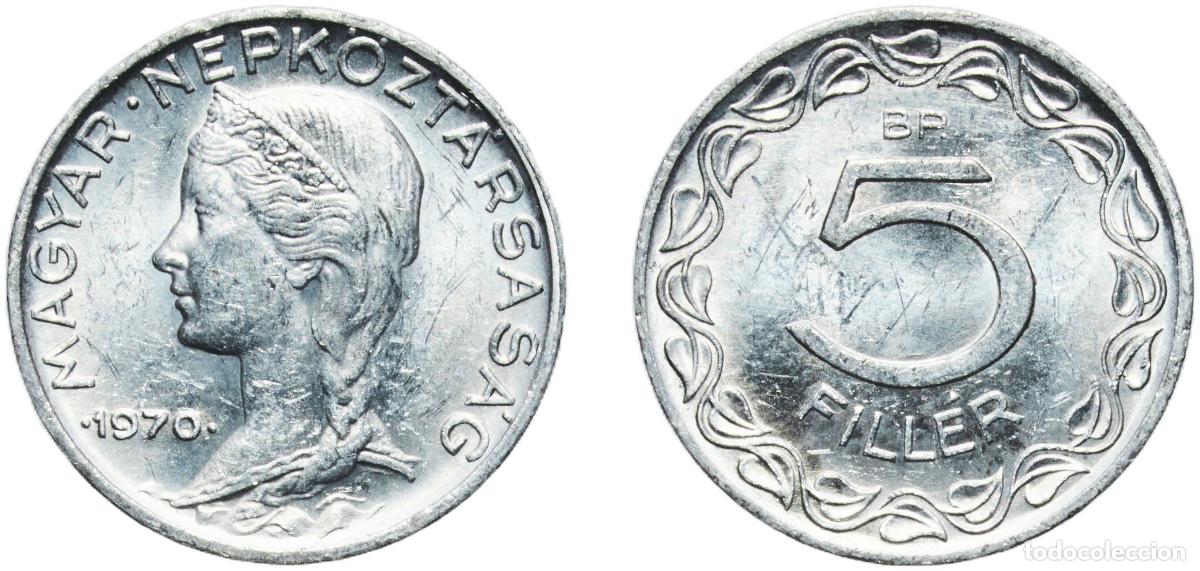 Material numism&aacute;tico: Hungary People's Republic 1970 BP. 5 Fill&eacute;r Aluminium (99.5% Aluminium, 0.5% Other) Hungarian mint