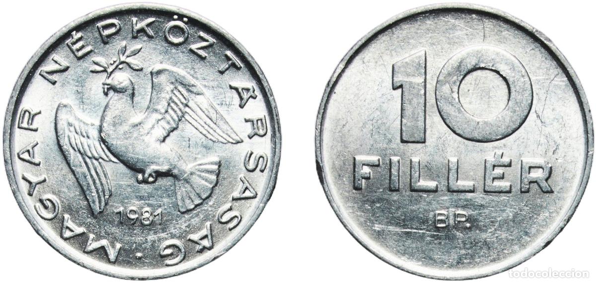 Material numism&aacute;tico: Hungary People's Republic 1981 BP. 10 Fill&eacute;r Aluminium (Aluminium 97%, Magnesium 3%) Hungarian mint