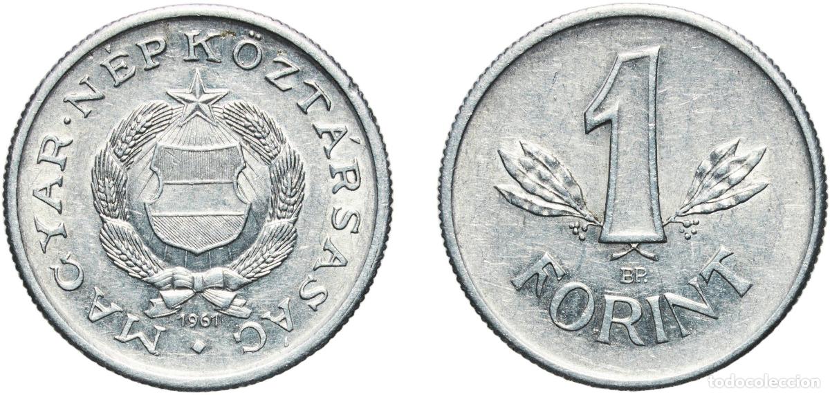 Material numism&aacute;tico: Hungary People's Republic 1961 BP. 1 Forint Aluminium Hungarian mint (5000000) 1.53g AU KM 555 &Eacute;H