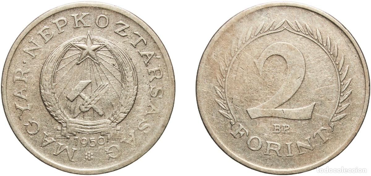 Material numism&aacute;tico: Hungary People's Republic 1950 BP. 2 Forint Copper-nickel Hungarian mint (18500000) 5.03g VF KM 54