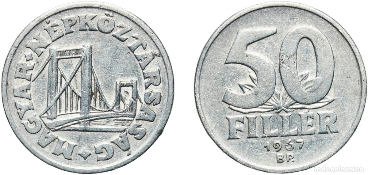 Material numism&aacute;tico: Hungary People's Republic 1967 BP. 50 Fill&eacute;r Aluminium (Aluminium 97%, Magnesium 3%) Hungarian mint
