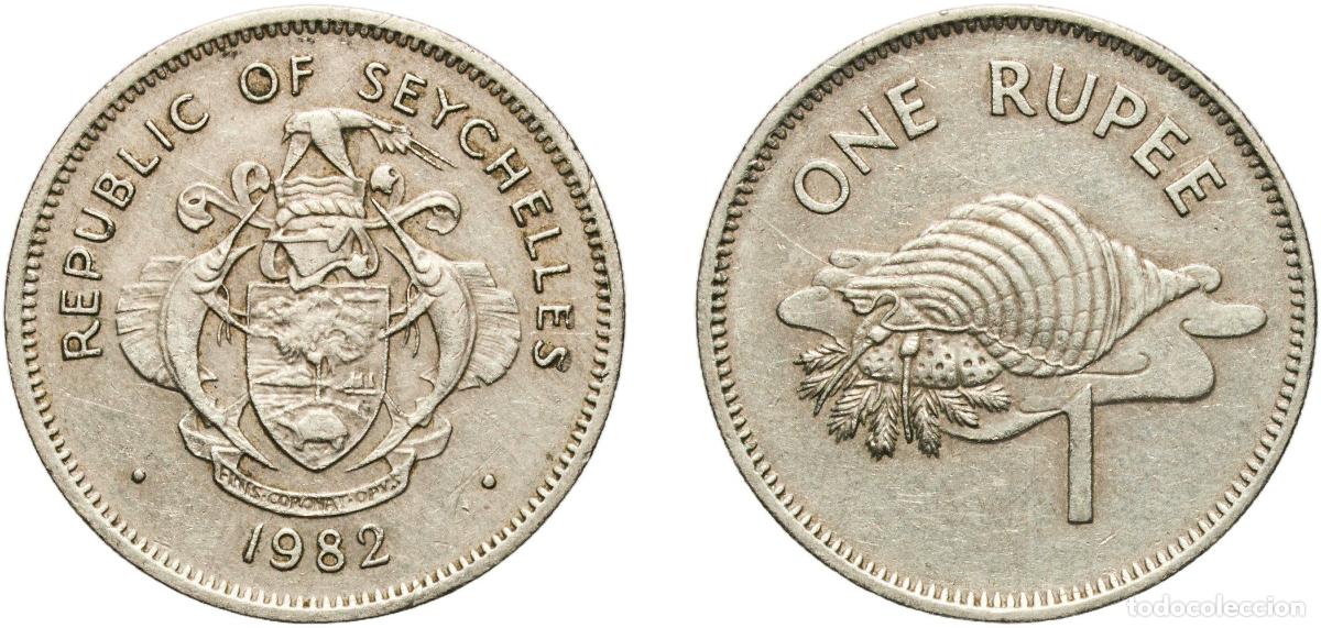 Material numism&aacute;tico: Seychelles Republic 1982 1 Rupee Copper-nickel (75% Copper, 25% Nickel) Royal Mint (2000000) 6.11g