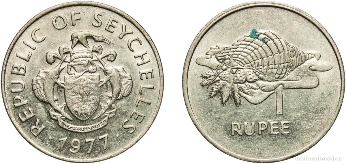 Material numism&aacute;tico: Seychelles Republic 1977 1 Rupee Copper-nickel Heaton and Sons / The Mint Birmingham Limited 11.47g