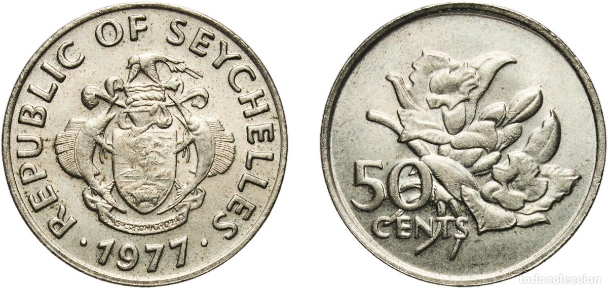 Material numism&aacute;tico: Seychelles Republic 1977 50 Cents Copper-nickel Heaton and Sons / The Mint Birmingham Limited 5.89g