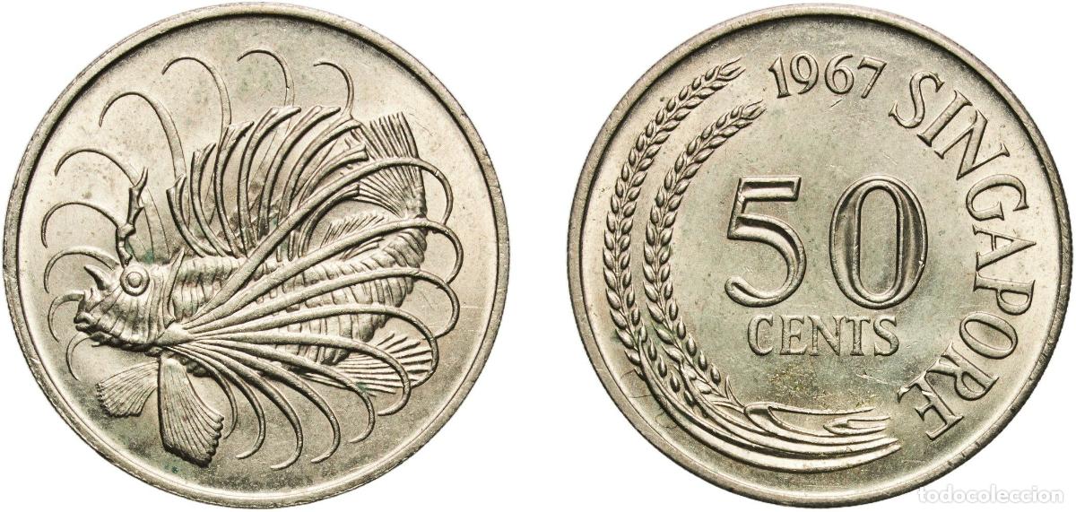 Material numism&aacute;tico: Singapore Republic 1967 50 Cents Copper-nickel (75% Copper, 25% Nickel) Royal Mint (Tower Hill) (11