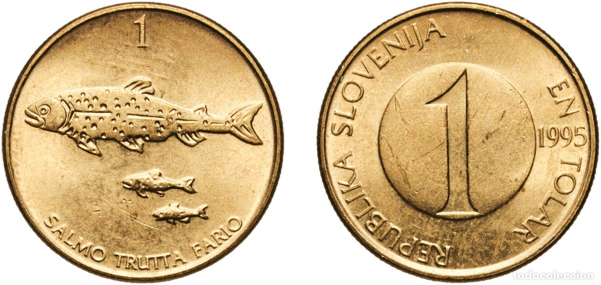 Material numism&aacute;tico: Slovenia Republic 1995 1 Tolar Nickel brass (78% Copper, 20% Zinc, 2% Nickel) Hungarian mint (10001