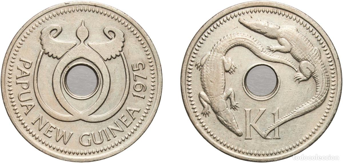 Material numism&aacute;tico: Papua New Guinea Constitutional Monarchy 1975 1 Kina - Elizabeth II Copper-nickel (75% Copper, 25%