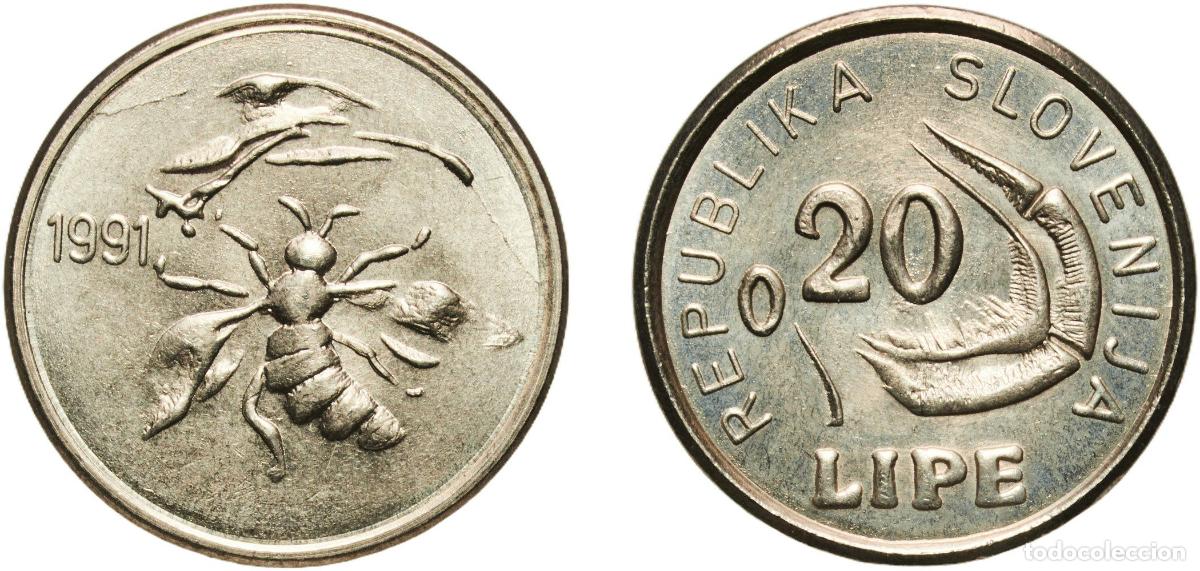 Material numism&aacute;tico: Slovenia Republic 1991 0.20 Lipe (Lipa Holding, Ljubljana) Copper-nickel (5000) 5.38g UNC X Tn8 Ma