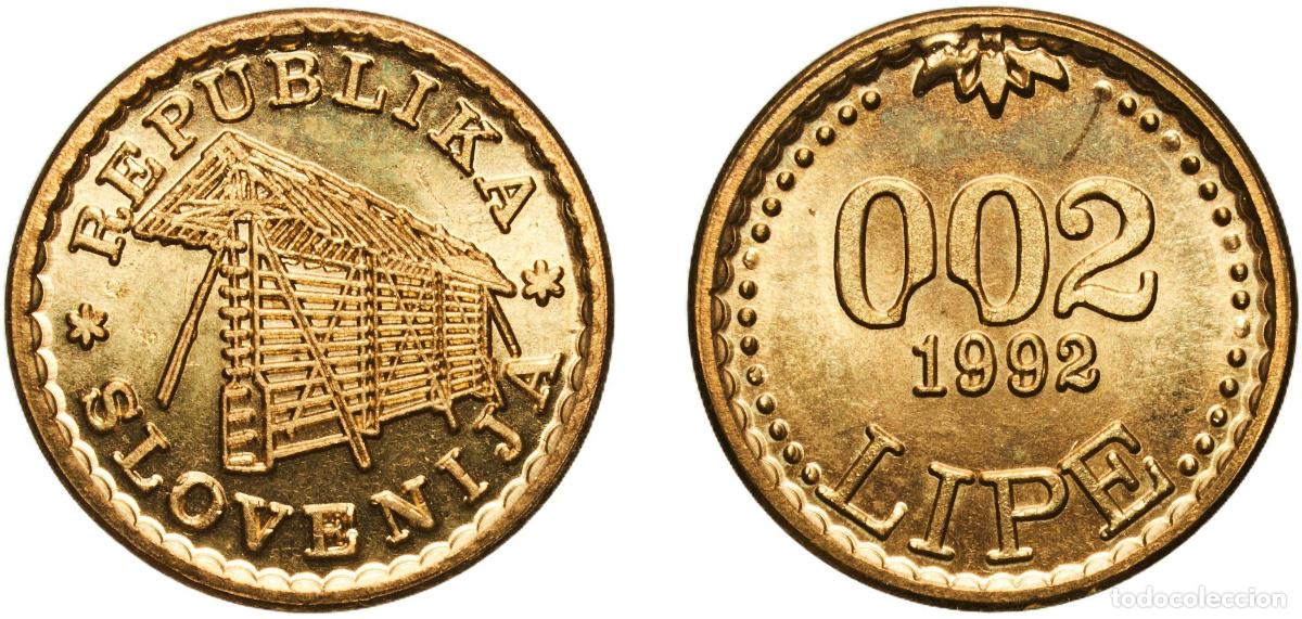 Material numism&aacute;tico: Slovenia Republic 1992 0.02 Lipe (Lipa Holding, Ljubljana) Brass 3.13g UNC X Tn5 Mandic To SL281.0