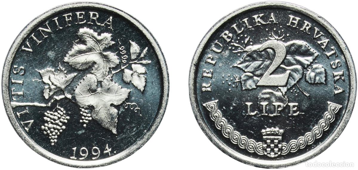 Material numism&aacute;tico: Croatia Republic 1994 2 Lipe (Latin text) Aluminium (98% Aluminium, 2% Magnesium) Croatian Mint (20
