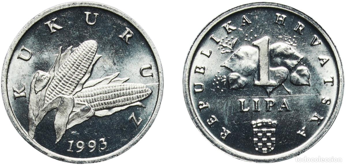 Material numism&aacute;tico: Croatia Republic 1993 1 Lipa (Croatian text) Aluminium (98% Aluminium, 2% Magnesium) Croatian Mint