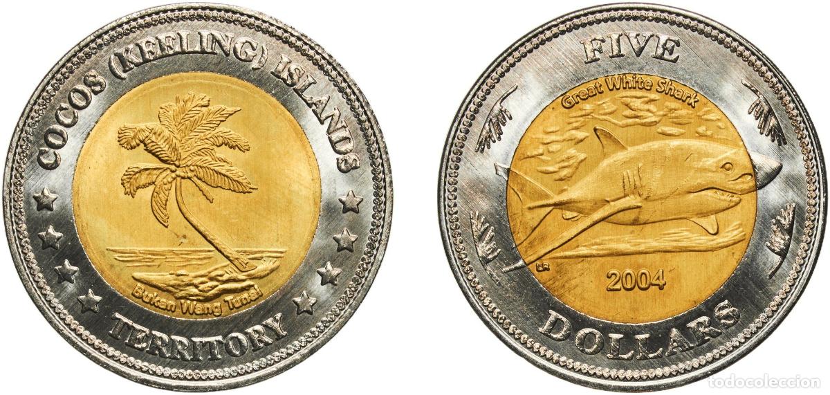 Material numism&aacute;tico: Australia Cocos (Keeling) Islands Australian external territory 2004 5 Dollars - Cocos Keeling Isla