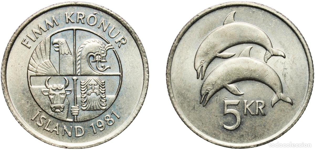 Material numism&aacute;tico: Iceland Republic 1981 5 Kr&oacute;nur (Non-magnetic) Copper-nickel (75% Copper, 25% Nickel) Royal Mint (43