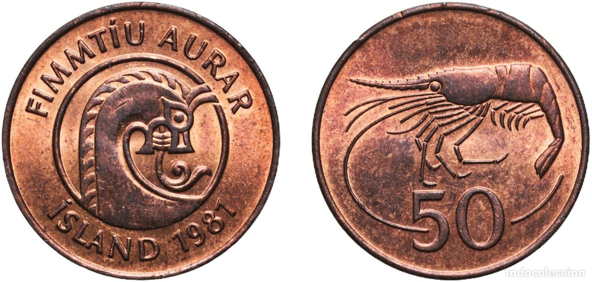 Material numism&aacute;tico: Iceland Republic 1981 50 Aurar Bronze Royal Mint (10000000) 3.03g UNC KM 26 Sch&ouml;n 29 SIEG 21.1
