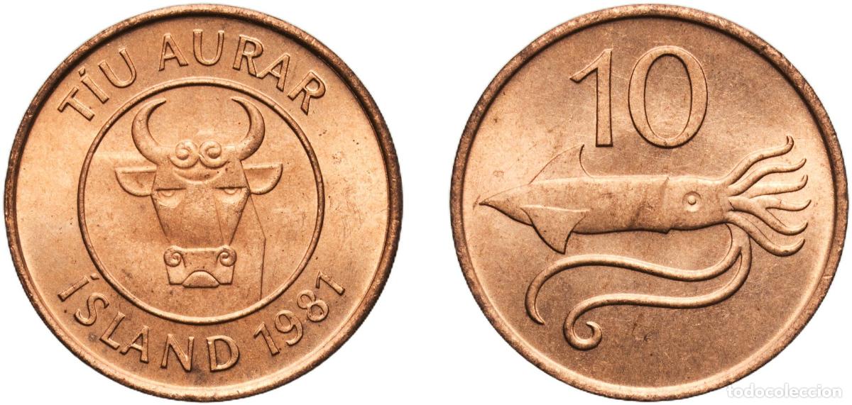 Material numism&aacute;tico: Iceland Republic 1981 10 Aurar Bronze Royal Mint (50000000) 2g UNC KM 25 Sch&ouml;n 28 SIEG 15