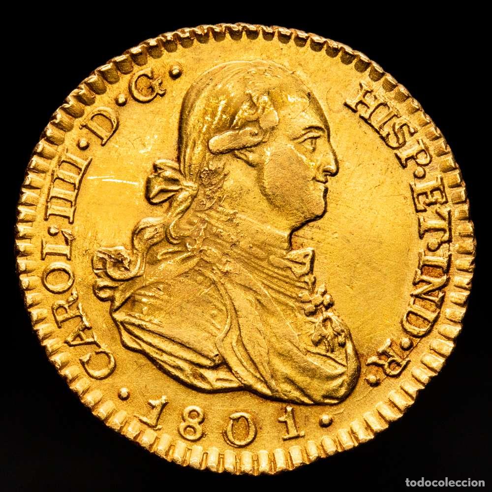 Material numism&aacute;tico: Carlos IV (1788-1808). Madrid. 1801. FA. 1 escudo. (AC. 1119). Buen ejemplar. 3,29 gramos. MBC+.