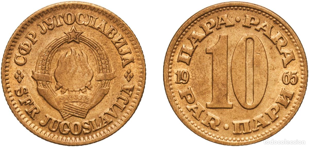 Material numism&aacute;tico: Yugoslavia Socialist Federal Republic 1965 10 Para Aluminium brass (85% Copper, 14.5% Zinc, 0.5% Al