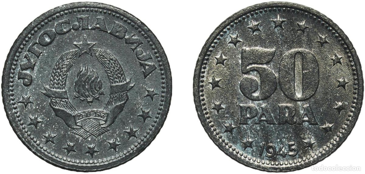 Material numism&aacute;tico: Yugoslavia Democratic Federal 1945 50 Para Zinc (97,5 % Zn) Belgrade Mint (40000000) 2g UNC KM 25