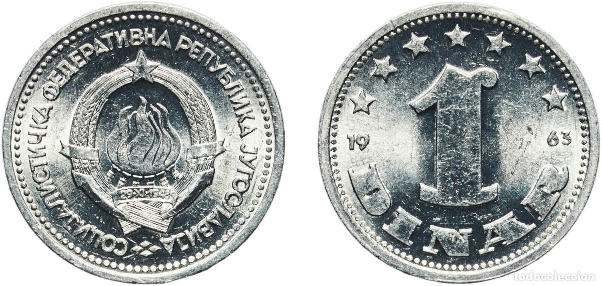 Material numism&aacute;tico: Yugoslavia Socialist Federal Republic 1963 1 Dinar (SFR legend) Aluminium (99 % Al) Belgrade Mint (