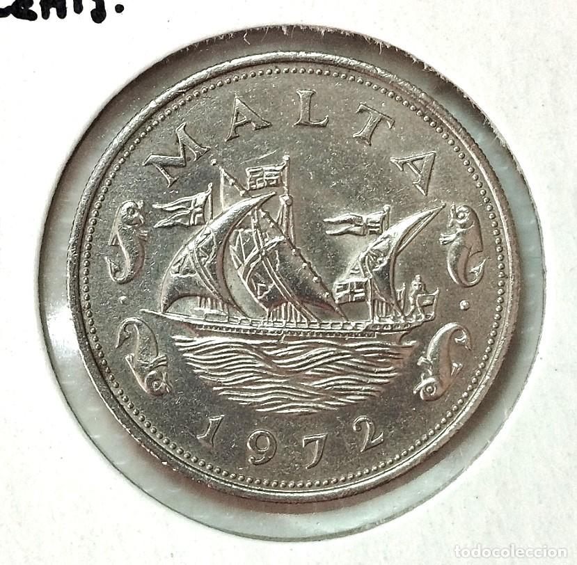 Material numism&aacute;tico: EUROPA . MALTA . 10 CENTS 1972 . SIN CIRCULAR
