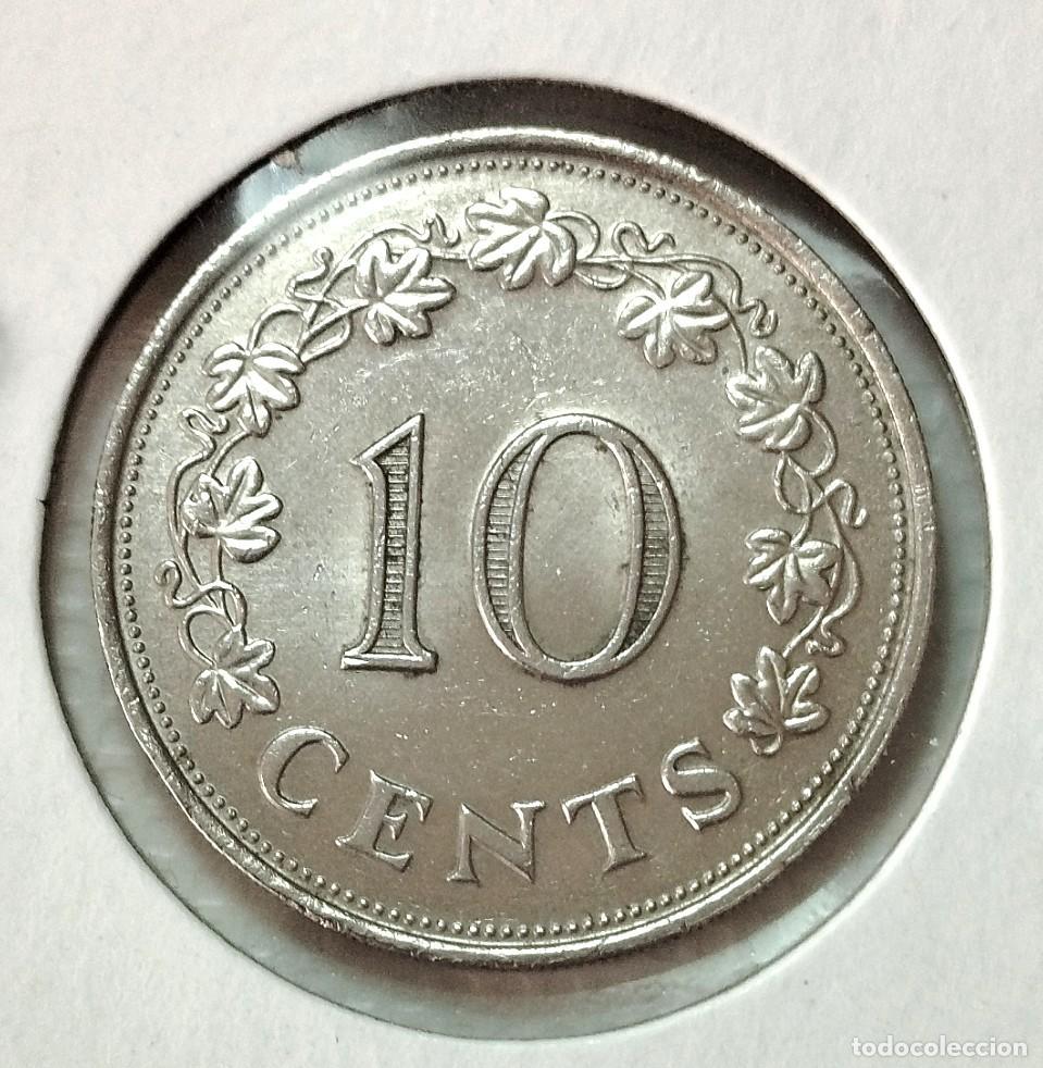 Material numism&aacute;tico: EUROPA . MALTA . 10 CENTS 1972 . SIN CIRCULAR - Foto 2