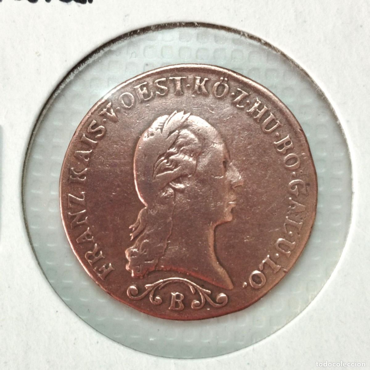 Material numism&aacute;tico: EUROPA . AUSTRIA . 1 KREUTZER 1812.B , EXCELENTE