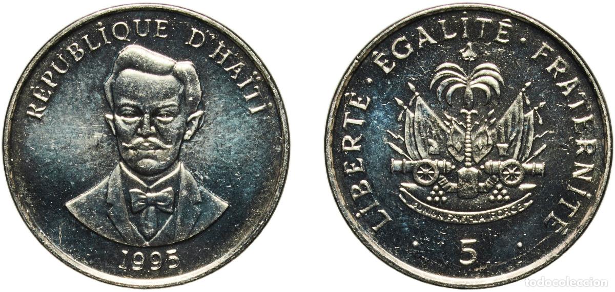 Material numism&aacute;tico: Haiti Third Republic 1995 5 Centimes Nickel plated steel Royal Mint 3.08g UNC KM 154 KM 154a Sch&ouml;n