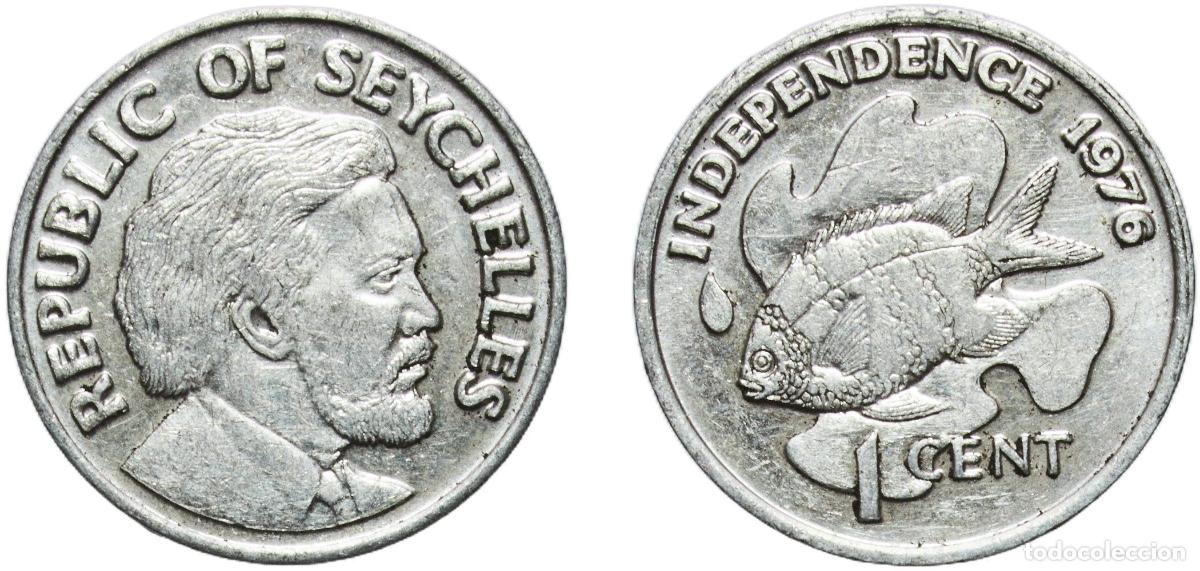 Material numism&aacute;tico: Seychelles Republic 1976 1 Cent (Independence) Aluminium Heaton and Sons / The Mint Birmingham Limi